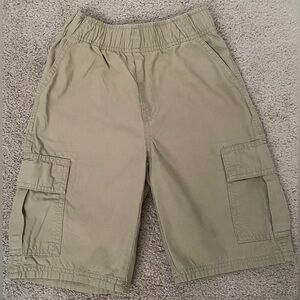 The Children's Place Khaki Cargo Shorts - Light Olive